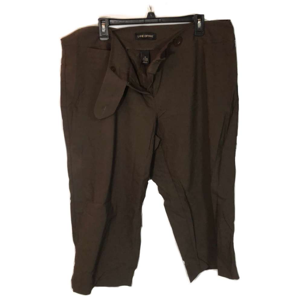 Lane Bryant light weight Brown Capris size 20